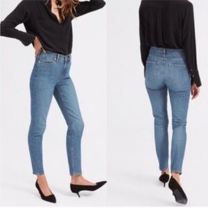 Everlane High Rise Skinny Ankle Jeans in Blue Sz 25